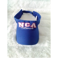 NCA NATIONALS CHICKFILA MUJER ADJUSTABLE SUN VISOR CAP HAT BLUE/SILVER/RED EC  eb-86431524